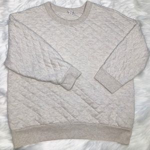 Buy1Get2Free GAP Quilt Oatmeal Sweatshirt